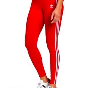 Red Adidas Leggings